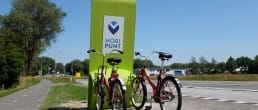 Mobipunt met deelfietsen Wieringerwerf